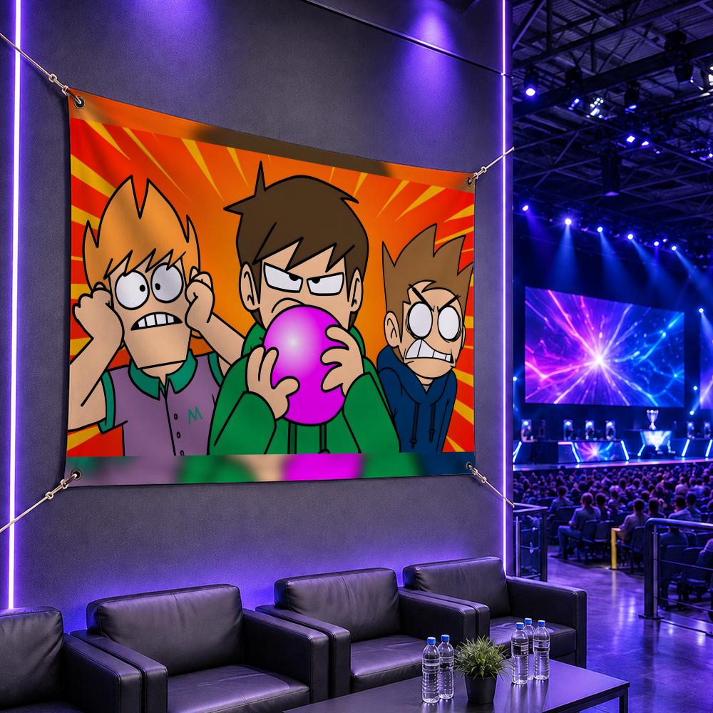 Esports Gaming Banner - Bandeira Popular do Desenho Animado E-EddsworldS