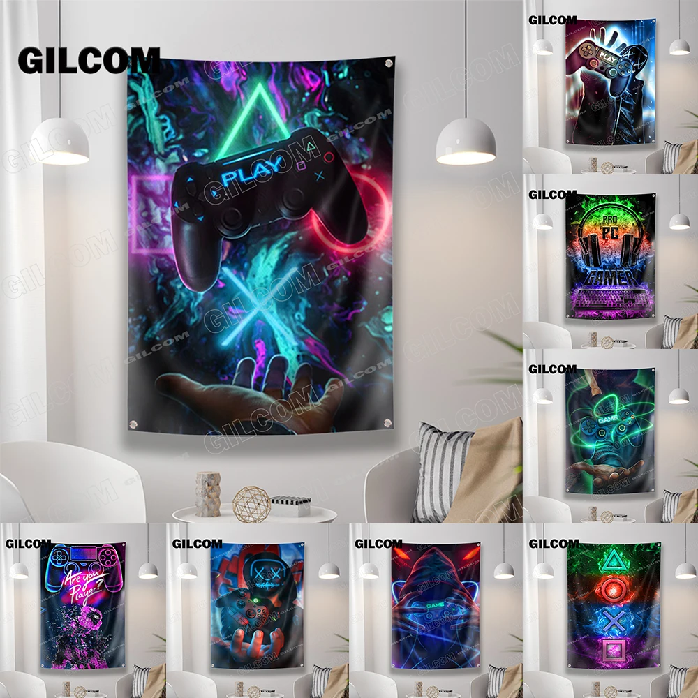 Esports Gaming Banner - Bandeira da sala de jogos legal