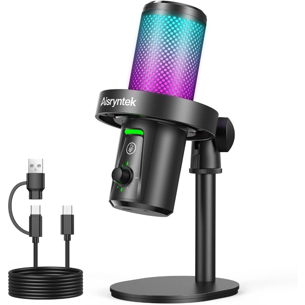 Streaming Mic Condenser - Microfone Condensador Cardioide 96kHz/24-bit para Jogos
