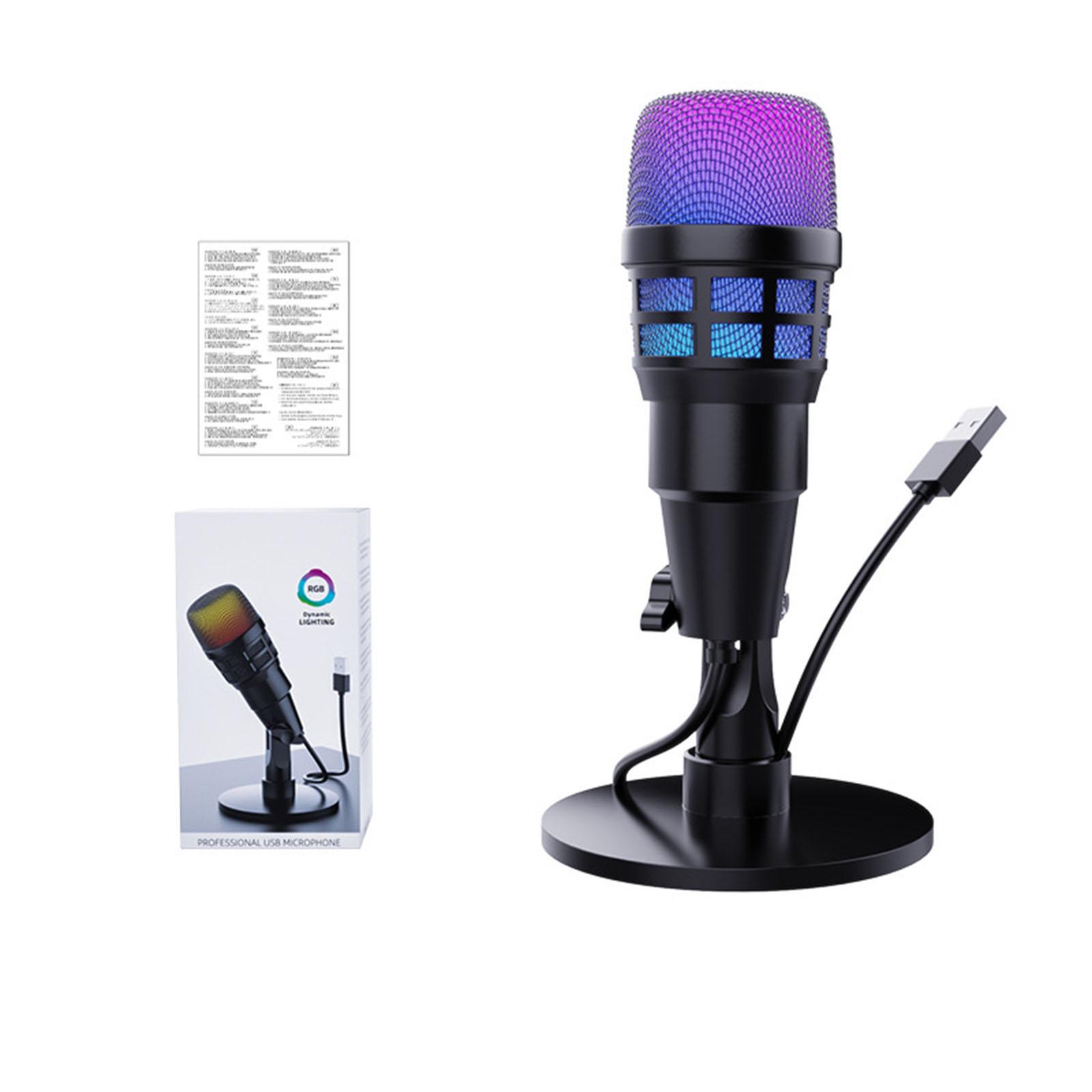 Microfone condensador rgb usb  - Streaming Mic Condenser avaliação e preço