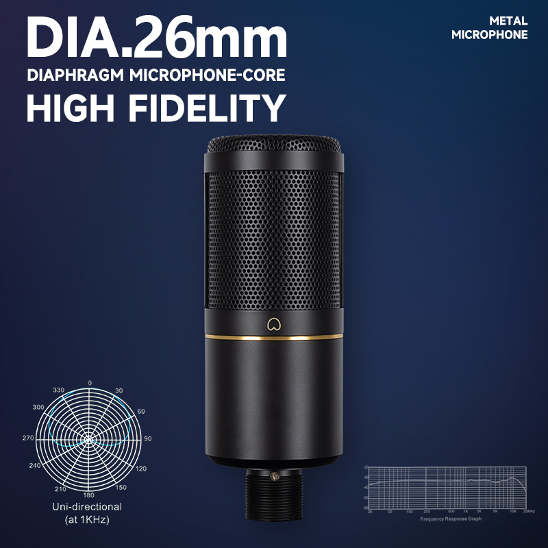 Microfone Condensador XLR Prof - Streaming Mic Condenser avaliação e preço