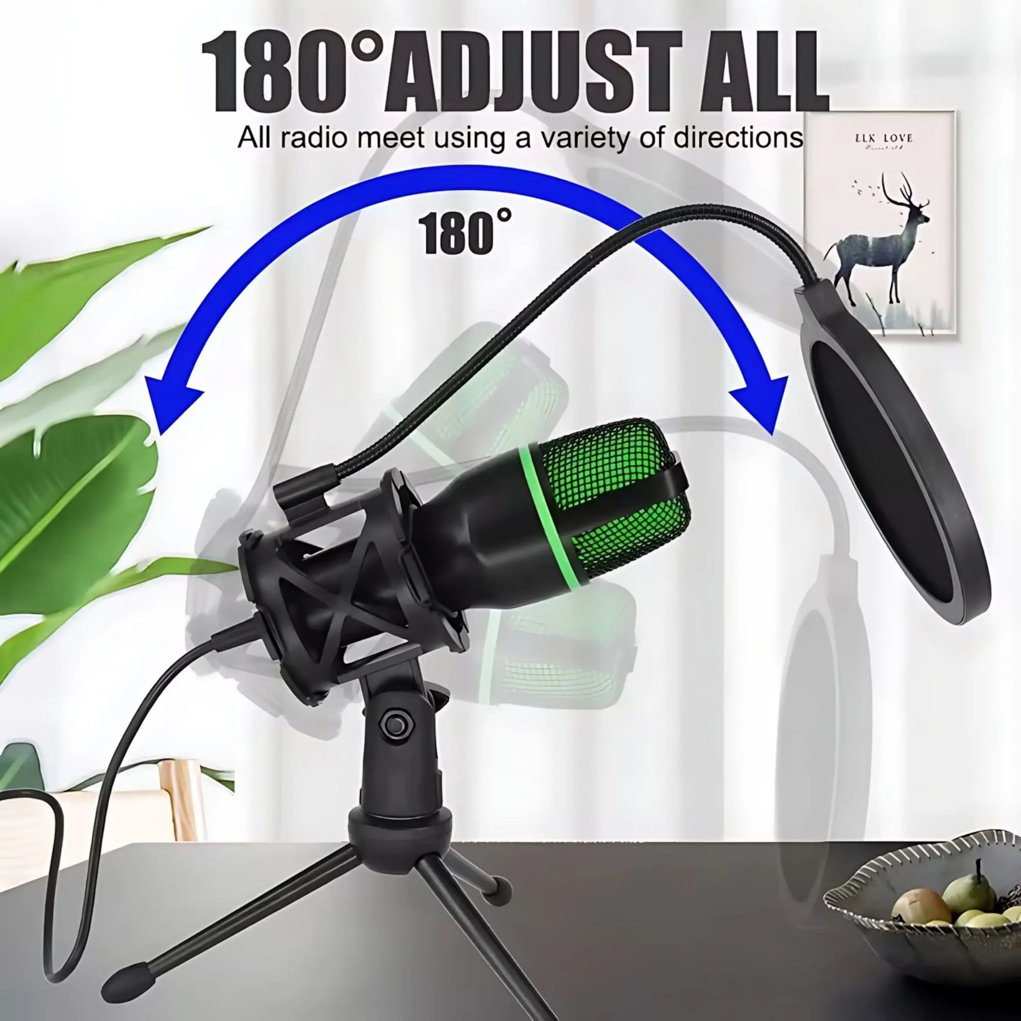 Kit de Microfone Condensador U - Streaming Mic Condenser avaliação e preço