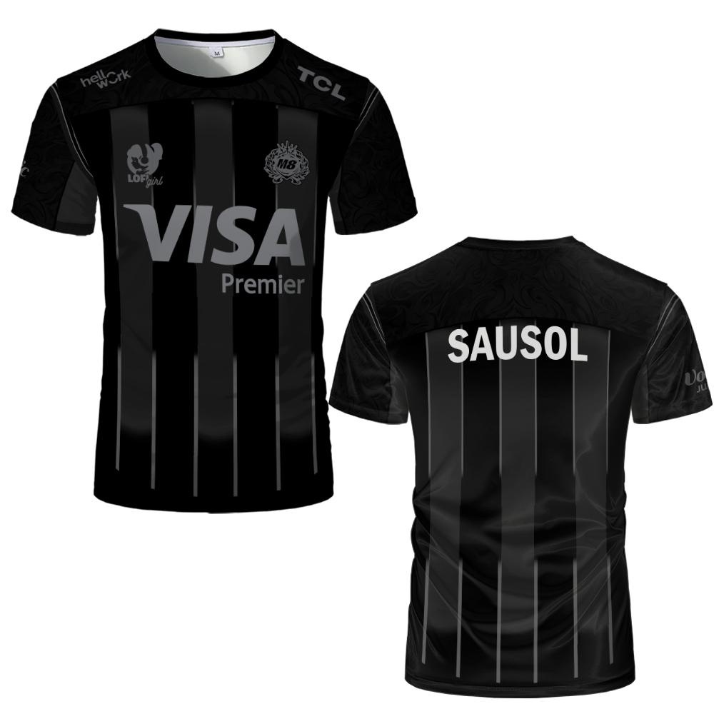 Camiseta de Manga Curta com Te - Esports Gaming Team Logo avaliação e preço