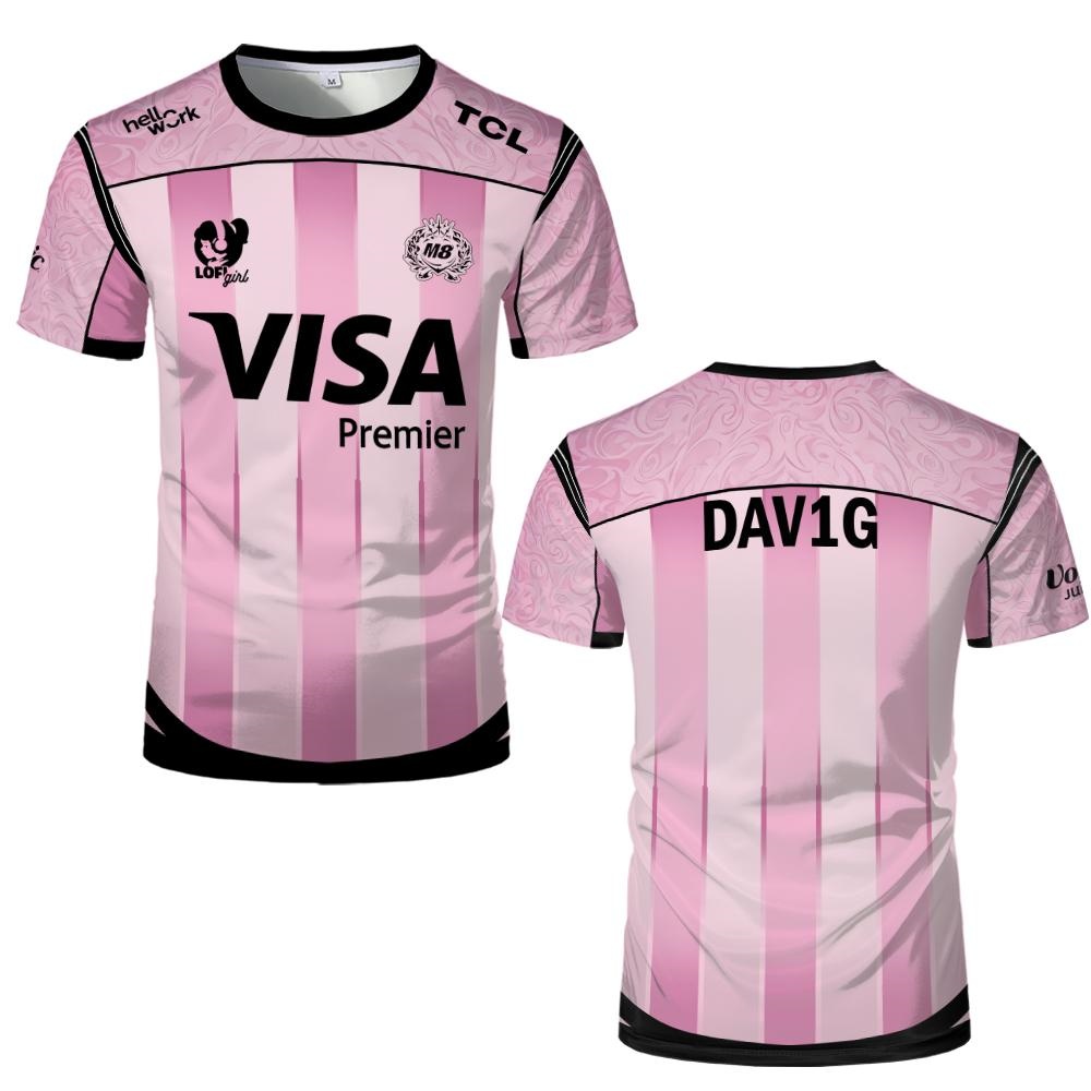 Camiseta de Manga Curta com Te - Esports Gaming Team Logo avaliação e preço