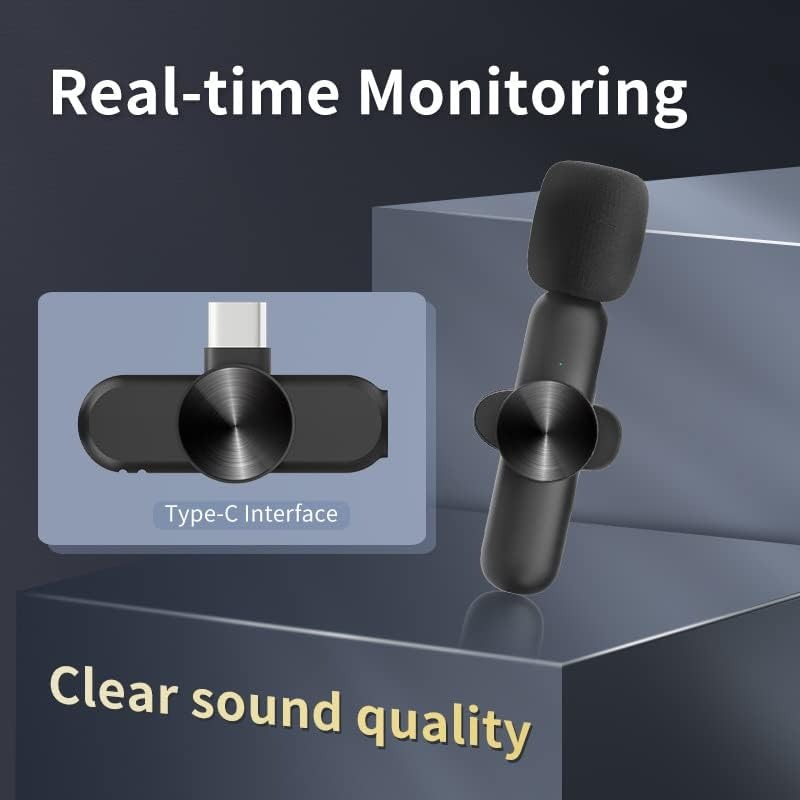 Microfone Lavalier Sem Fio par - Streaming Mic Condenser avaliação e preço