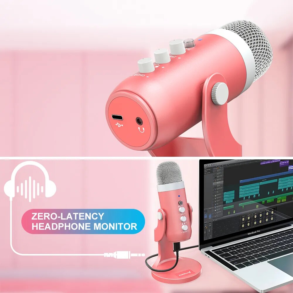 Haomuren microfone condensador - Streaming Mic Condenser avaliação e preço