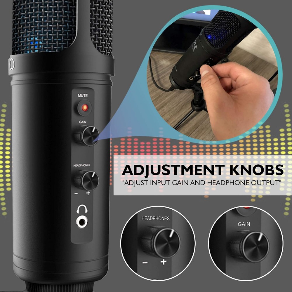 Microfone Condensador com Ganh - Streaming Mic Condenser avaliação e preço