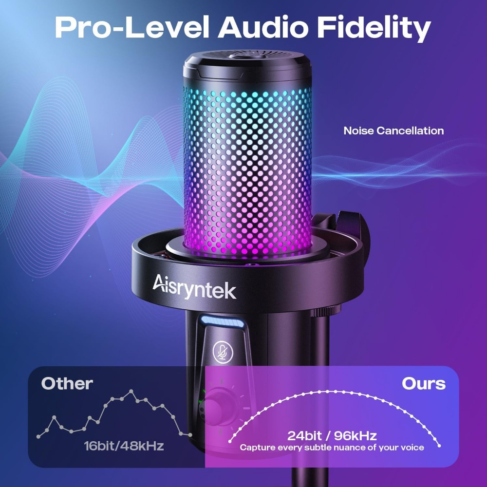 Microfone Condensador Cardioid - Streaming Mic Condenser avaliação e preço