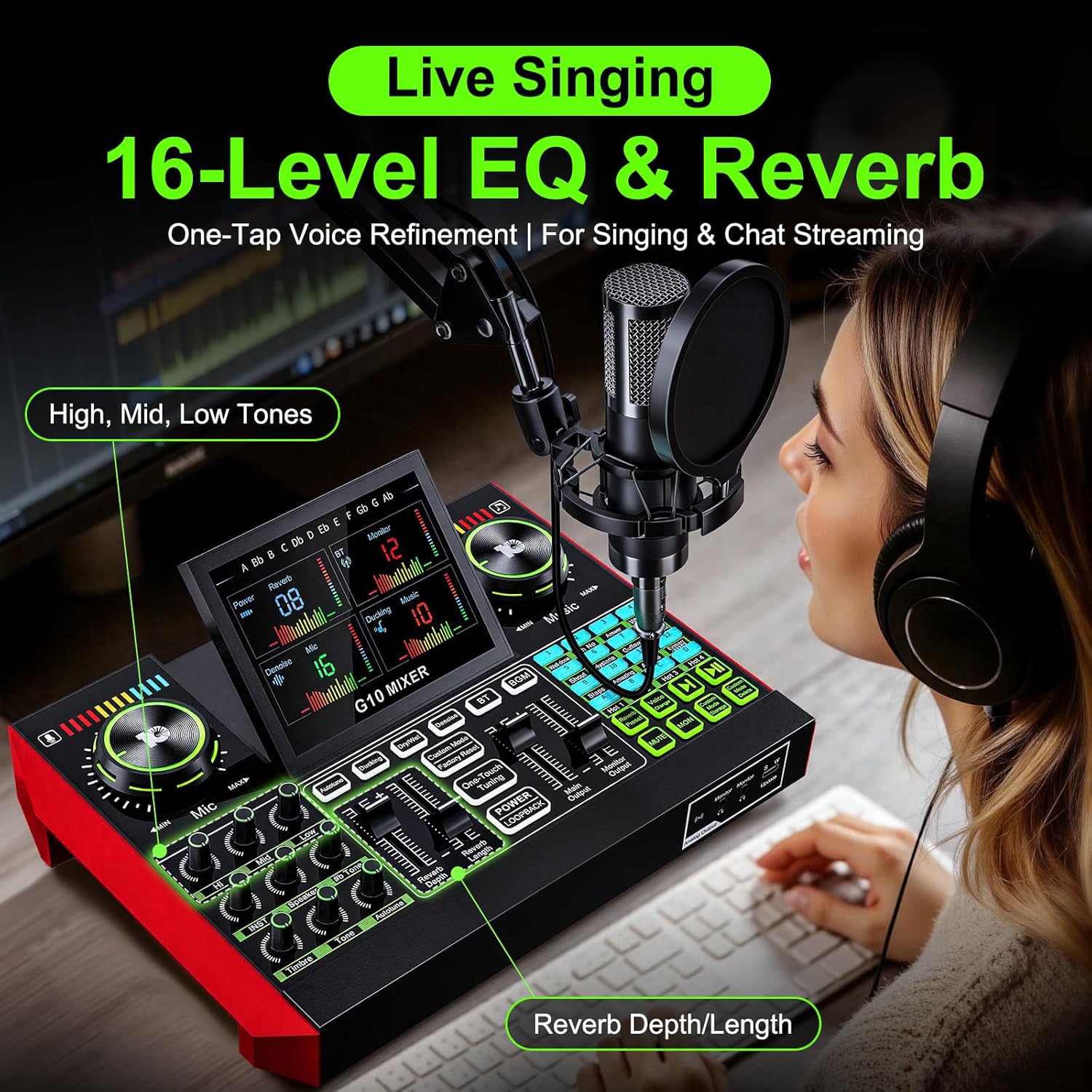 Interface de Áudio para Stream - Streaming Mic Condenser avaliação e preço