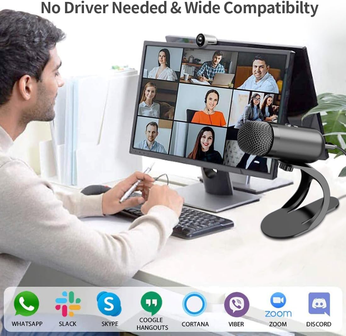 Microfone USB Profissional Con - Streaming Mic Condenser avaliação e preço